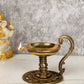 CraftVatika Gold-Toned Handmade Oil Lamp Showpiece | Swadesiicart