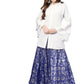 Ahalyaa Women's Traditional Wea Co-ods - White - Swadesiicart