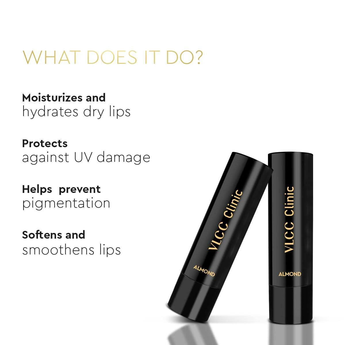 VLCC Clinic Lip Balm SPF15 Almond & Vitamin E - Swadesiicart