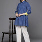 Ahalyaa Women Blue Cotton Printed Tunic | Swadesiicart