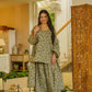 Aayaa Designer Printed Full Flared Suit