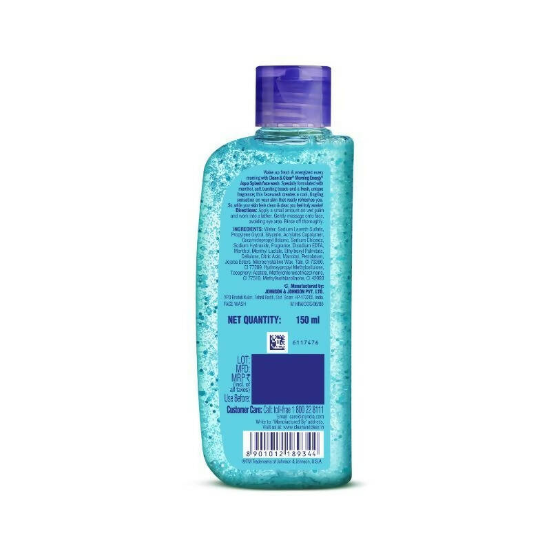Clean & Clear Morning Energy Aqua Splash Face Wash - Swadesiicart