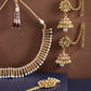 Priyaasi Women White Beads Gold-Polished MaangTika Jewellery Set - Noz2Toz