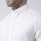 RIAG White Men's Chinese Collar Full Sleeves Shirt | Swadesiicart