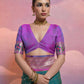 Vishnu Weaves Women's Rama Paithani Silk Zari Woven Saree with Blouse - Swadesiicart