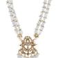 Gold-Toned White Brass Gold-Polished Necklace - Ruby Raang | Swadesiicart