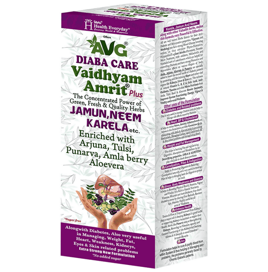 AVG Diaba Care Vaidhyam Amrit Plus - Swadesiicart
