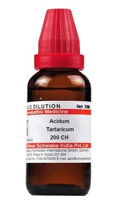 Dr. Willmar Schwabe India Acidum Tartaricum Dilution | Swadesiicart