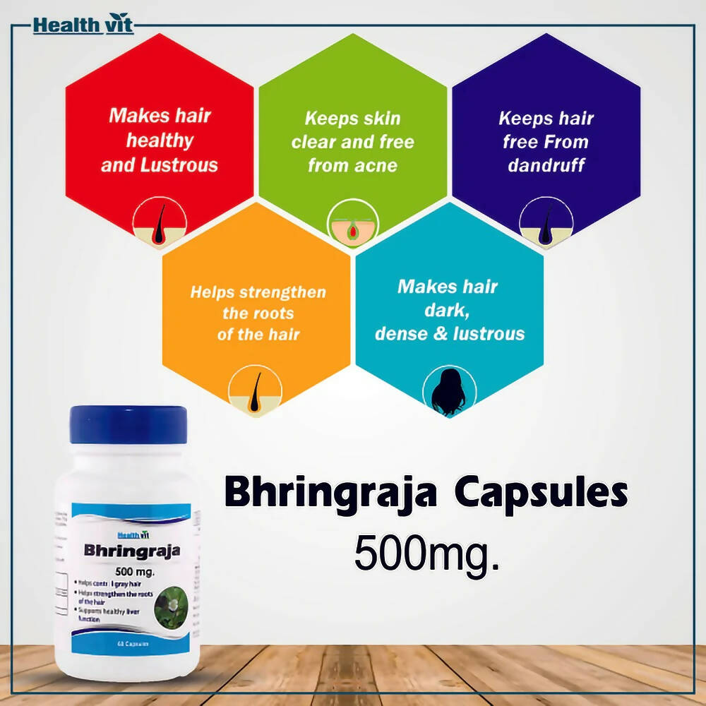 Healthvit Bhringraja Capsules - Swadesiicart