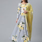 Ahalyaa Rayon Grey Digital Print Kurta With Dupatta Set | Swadesiicart