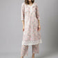 FIORRA Women's Pink Cotton A-Line Kurta Set - Swadesiicart