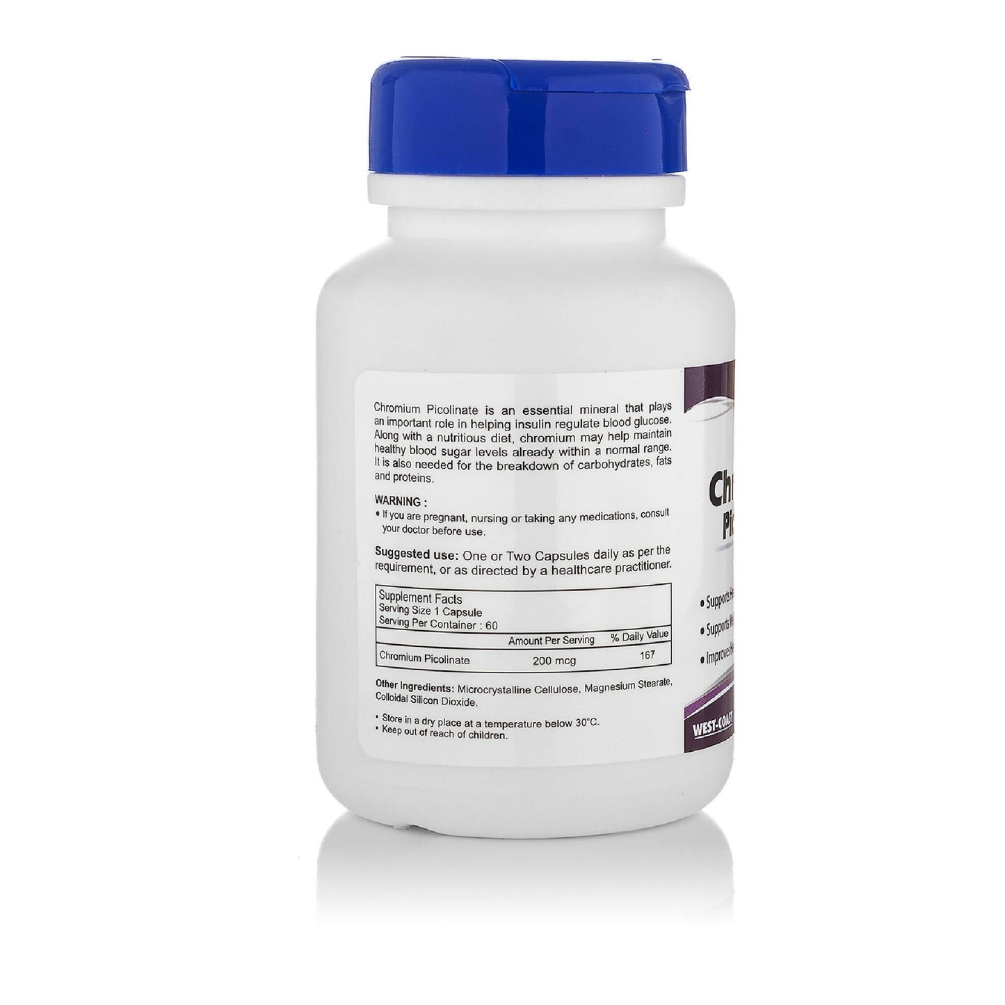 Healthvit Chromium Picolinate 200mcg Capsules - Swadesiicart