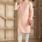 Raivat Ethnic Banarasi Art Silk Mirror Work Kurta Pajama In Pink Colour | Swadesiicart