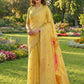 Shree Shyam Fashion Yellow Linen Cotton Saree