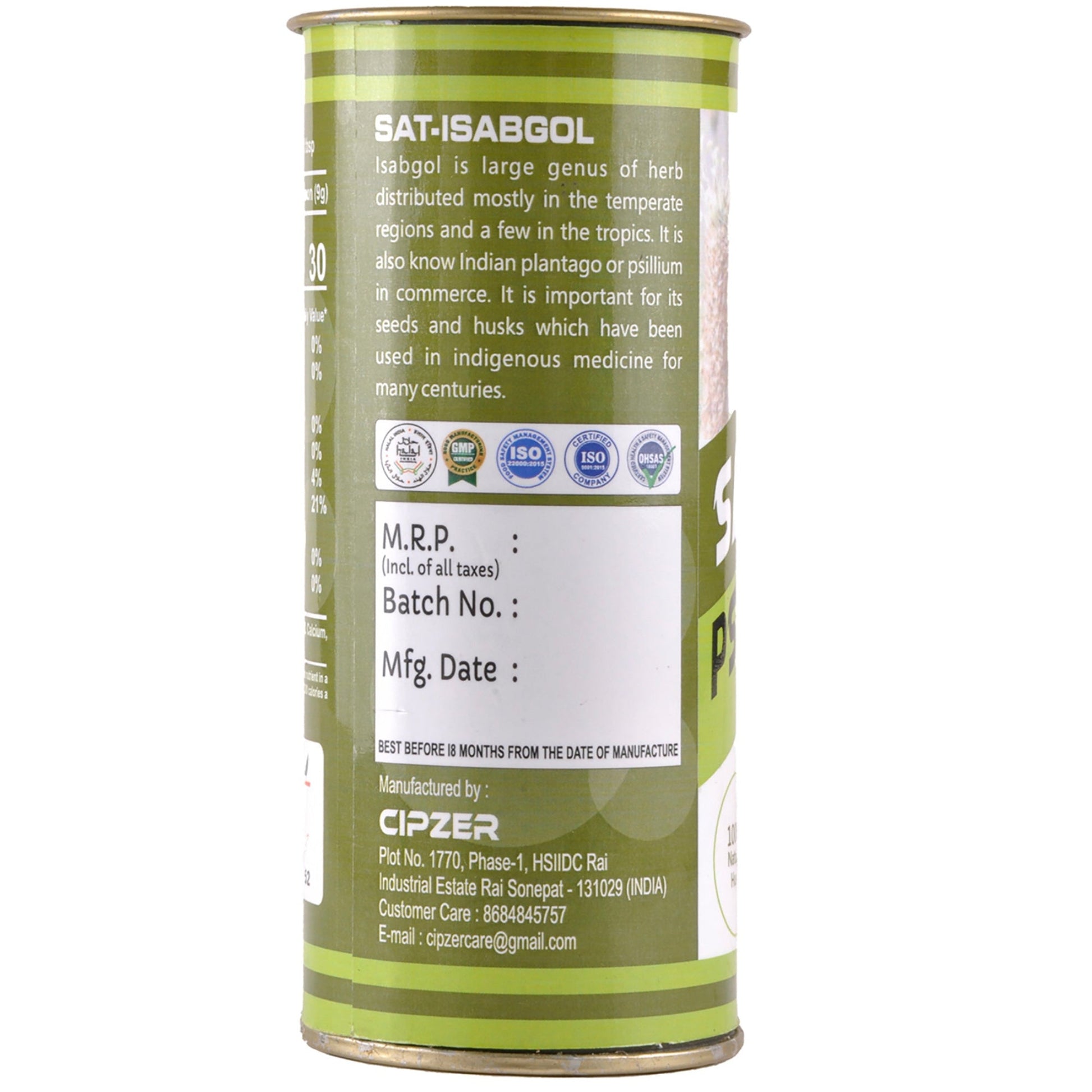 Cipzer Sat-Isabgol Psyllium Husk | Swadesiicart