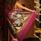 Very Much Indian Handloom Pure Cotton Paithani With Handwoven Pallu - Wine | Swadesiicart