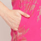Ahalyaa Dark Pink Crepe Printed Salwar Suit Sets With Dupatta | Swadesiicart
