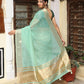 Shree Shyam Fashion Sea Green Cotton Saree