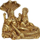 Labhcart Brass Lakshmi Vishnu Idol God Goddess Statues Religious Deity Laxmi Vishnu Resting On Sheshnaag - Swadesiicart