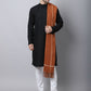 Even Apparels Black Pure Cotton Men's Kurta With Side Placket (MMS446) | Swadesiicart