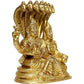 P.J.Handicrafts Brass Metal Statue Of Vishnu Ji With Laxmi - Swadesiicart