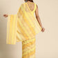 Ahalyaa Women's Traditional Semi Stitch Saree - Yellow | Swadesiicart