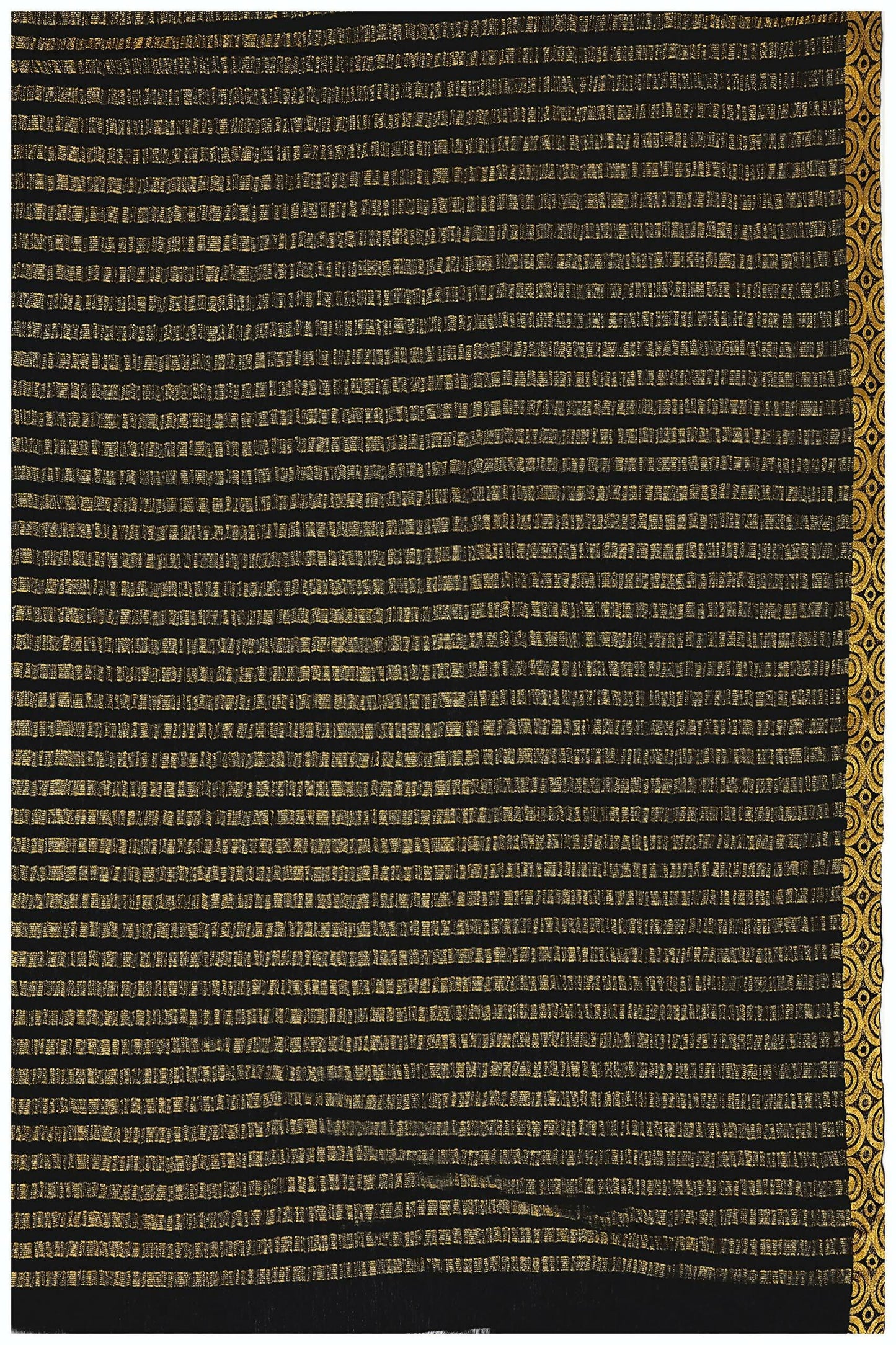 Mimosa Women's Banarasi Chiffon Black Saree | Swadesiicart