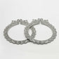 NVR Women's Set of 2 Silver-Toned German Silve Oxidised Elephant Design Handcrafted Bangles - Swadesiicart