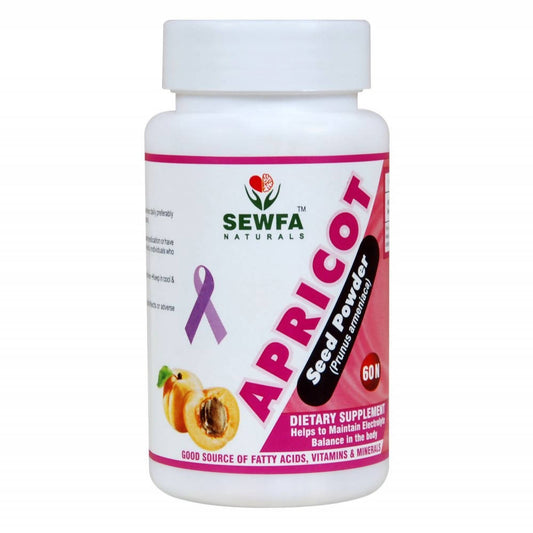 Sewfa Naturals Apricot Seed Powder Capsules | Swadesiicart