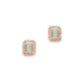 stone stud (mint green ) - Ruby Raang - Swadesiicart