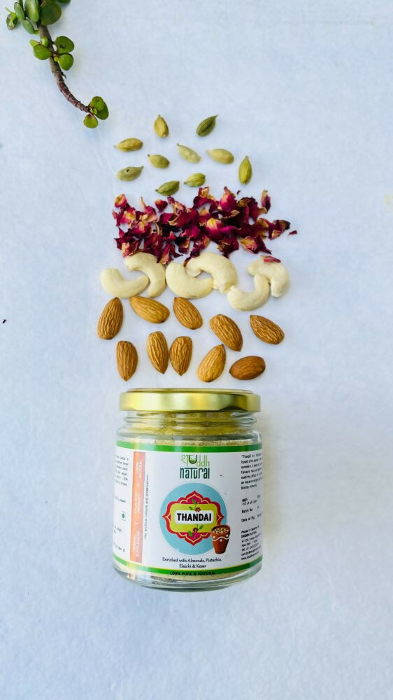 Shuddh Natural Ubtan Based Herbal Gulal, Ayurvedic Thandai Powder | Holi Gift Hamper | Swadesiicart