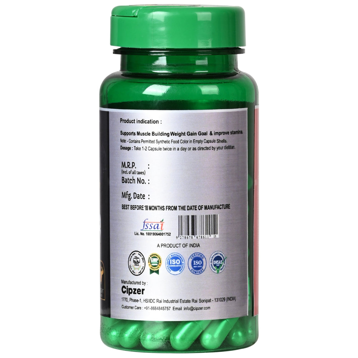 Cipzer Weight Gainer Capsules