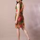 Myshka Women's Multi Printed Shawl Neck Party Top With Skirt Co-ord set - Swadesiicart