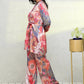 Myshka Women Multi Printed Bling & Sparkly Co-Ords - Swadesiicart
