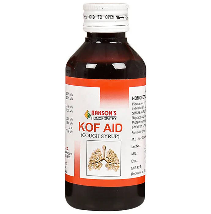Bakson's Homeopathy Kof Aid Syrup - Swadesiicart