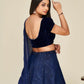 Jyoti Fashion Women's Blue Two Tone Tapeta Silk Sequins Designer Lehenga Choli Set | Swadesiicart
