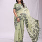 Shree Shyam Fashion Kashira Light Green Linen Cotton Saree