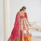 Kesar Fab White Banarasi Silk Embroidered Lehenga | Swadesiicart