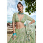 House of Panchhi Lime green Net Multi Sequins with heavy Zarkan embroidery Lehenga choli & Dupatta | Swadesiicart