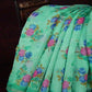Rama Green Floral Design Semi Chanderi Saree By Gayathri Reddy Designer Studio | Swadesiicart