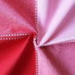 Airwill 100% Cotton Checkered Pattern 4 Seater Square Table Cover - Red & Pink