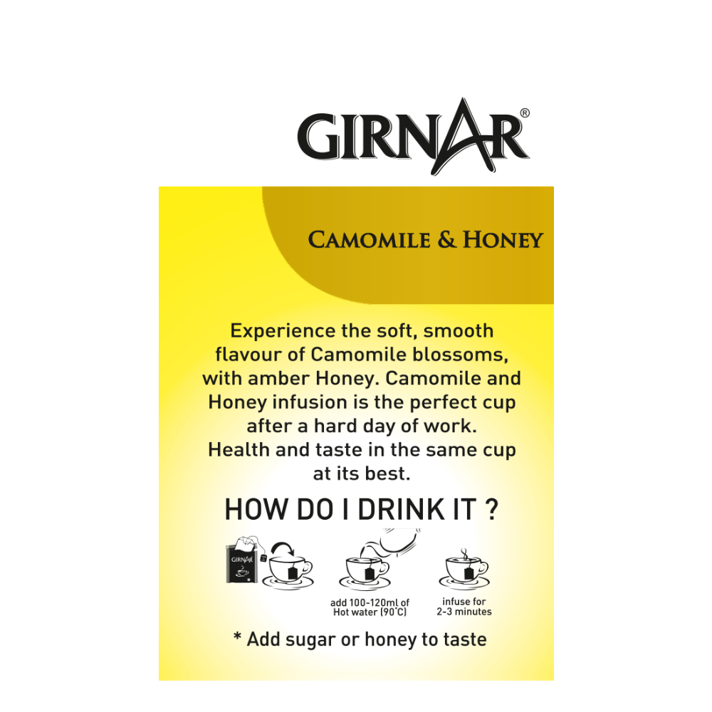 Girnar Camomile Infusion With Honey | Swadesiicart