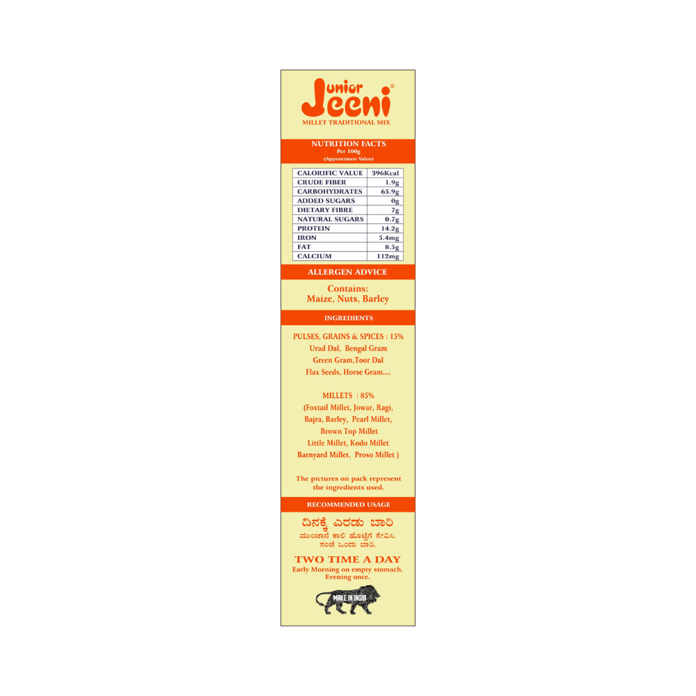 Jeeni Millet Health Mix For Junior - Swadesiicart
