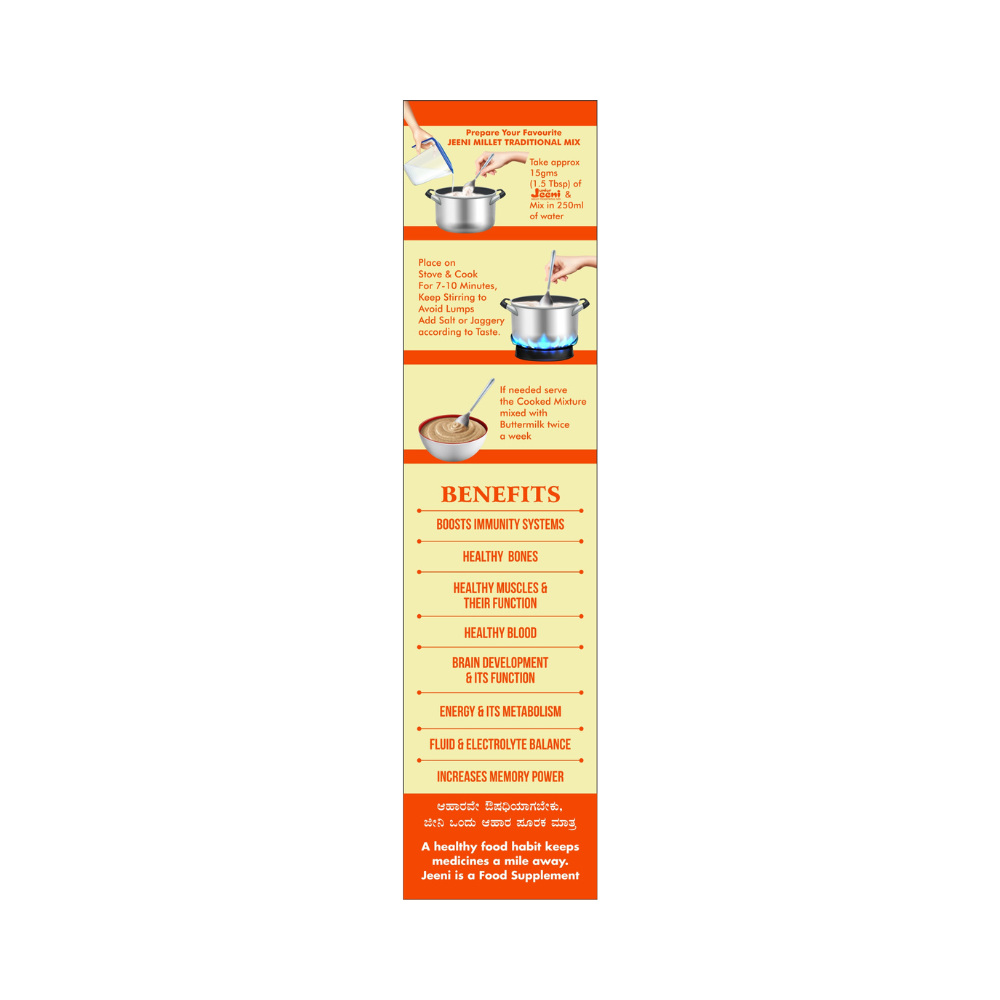 Jeeni Millet Health Mix For Junior - Swadesiicart