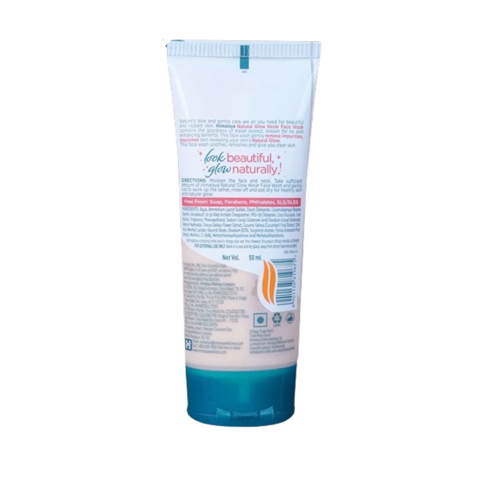 Himalaya Herbals Natural Glow Kesar Face Wash - Swadesiicart