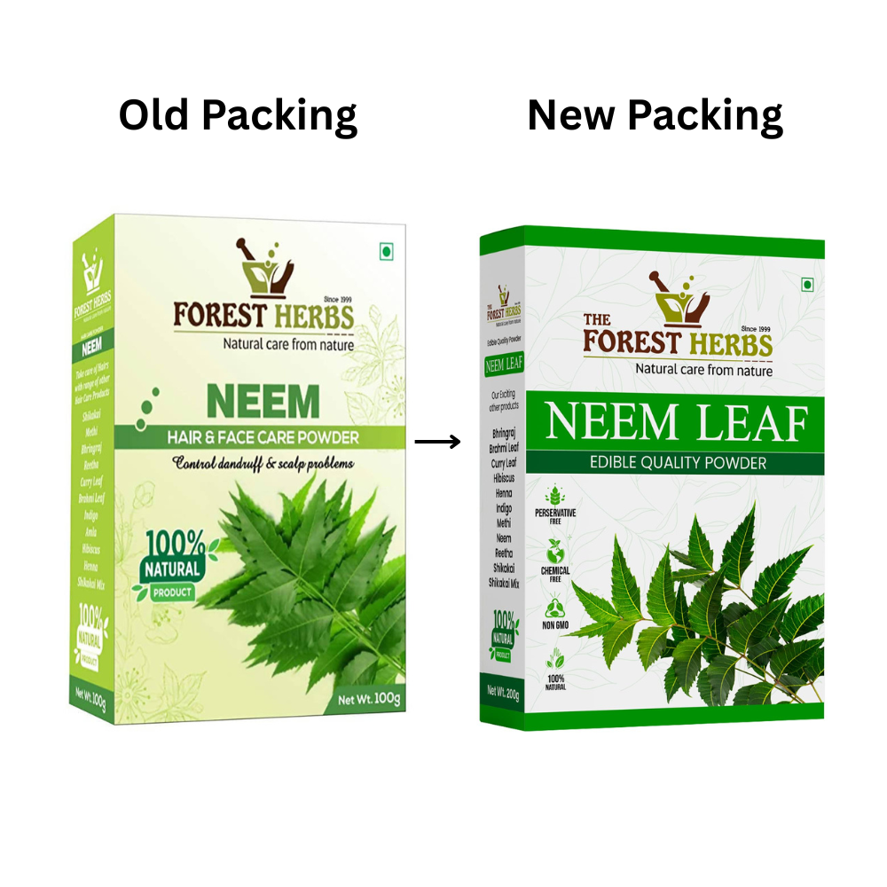 Forest Herbs Neem Hair & Face Care Powder - Swadesiicart
