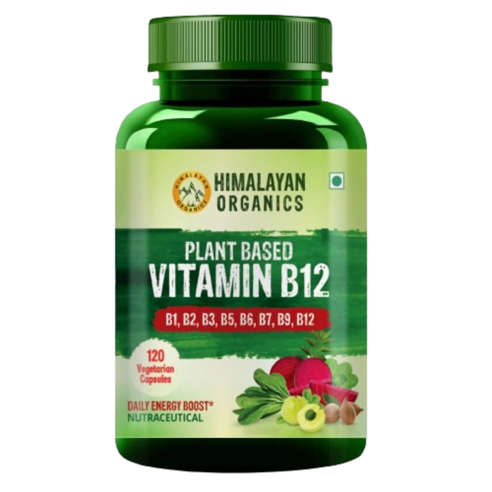 Himalayan Organics Organic B12 500mg Vegetarian Capsules - Swadesiicart