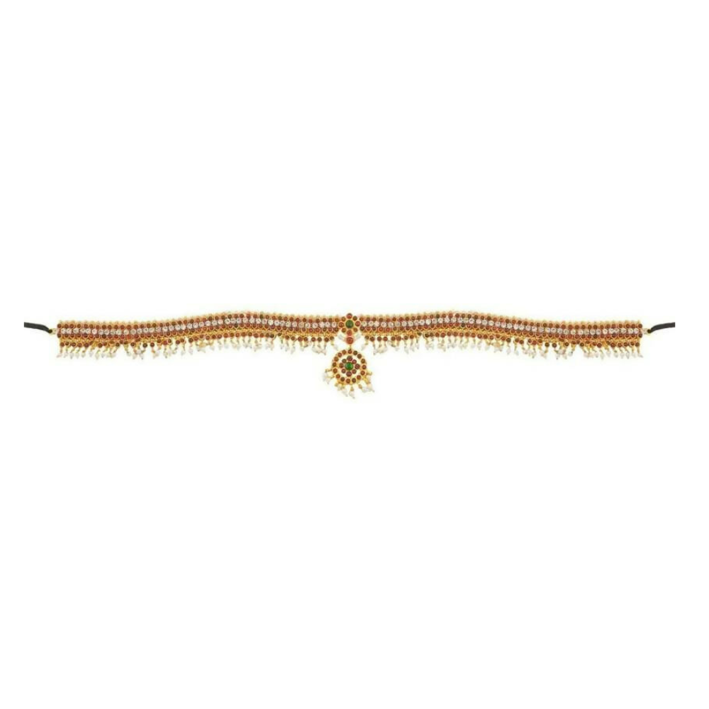 Elite trade Metal Copper Gold Green White Jewel Set - Swadesiicart