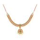 Elite trade Metal Copper Gold Green White Jewel Set - Swadesiicart