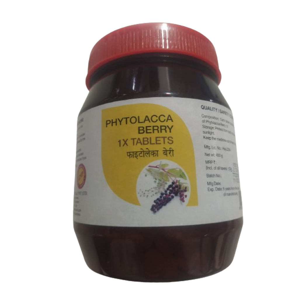 Bjain Homeopathy Phytolacca Berry Tablets | Swadesiicart